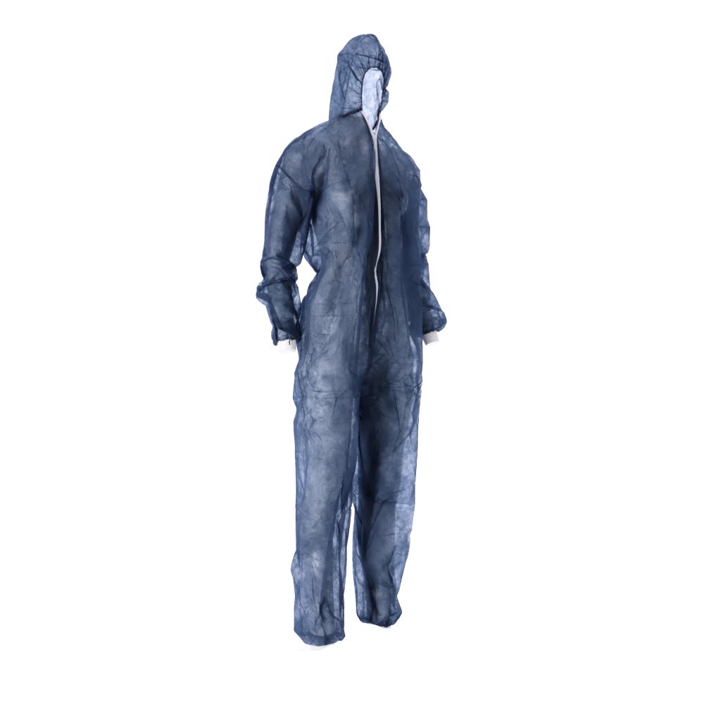 CMT – Bezoekersjas – PP non woven – Klittenband – Blauw – XL