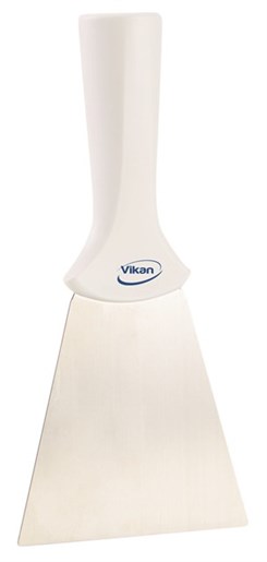 Vikan – Hygiene – Handschraper – Met RVS blad – Met schroefdraad – Wit – Breed