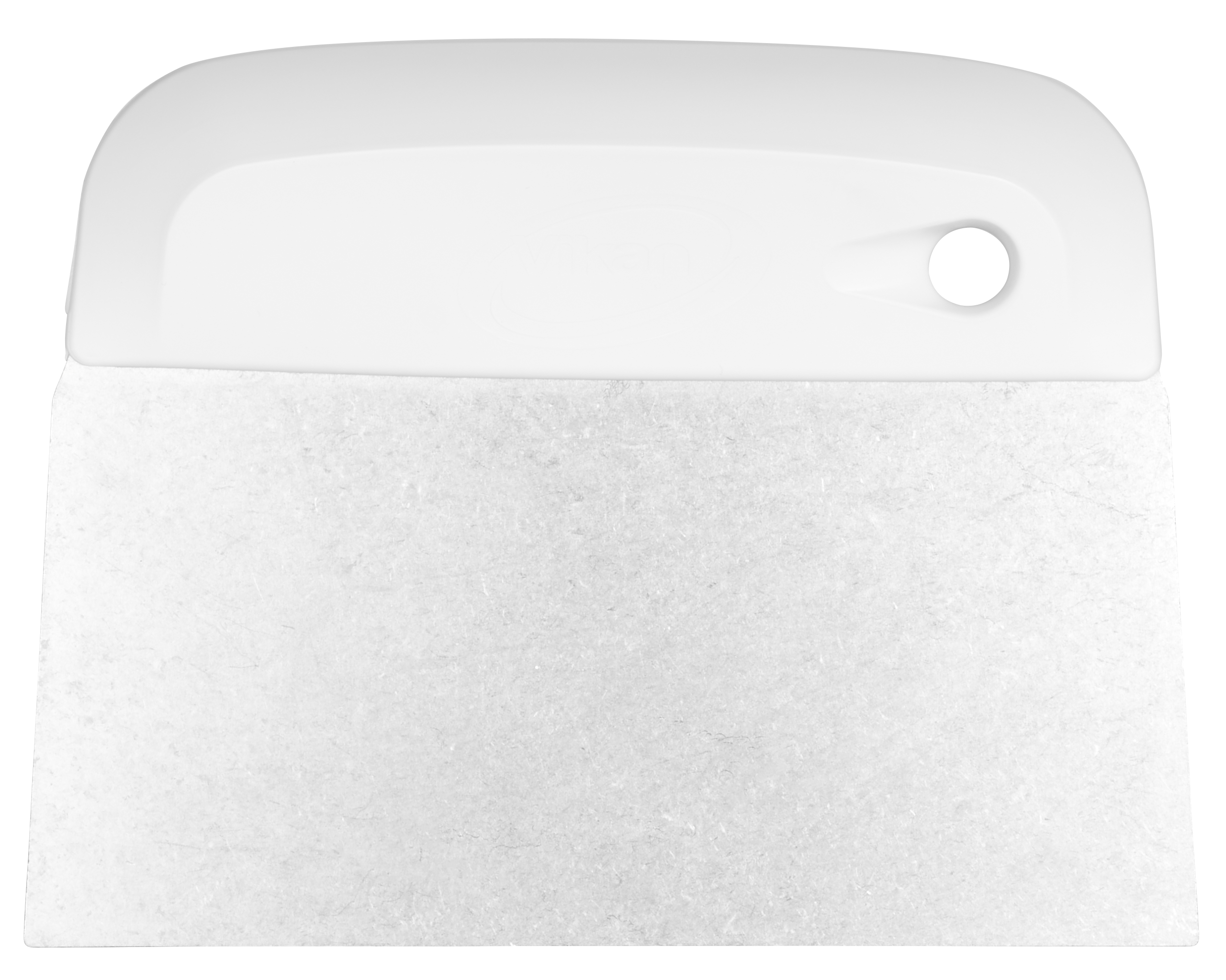 Vikan – Hygiene – Deegsnijder/Handschraper – Sterk – Flexibel RVS blad – 146mm – Wit – Per Stuk