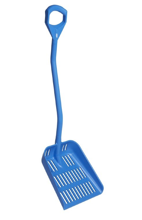 Vikan – Hygiene – Uitlekschep – Groot blad – Polypropyleen – Blauw