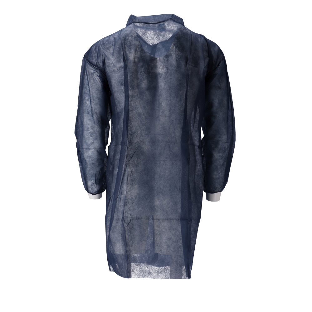 CMT – Bezoekersjas – PP Non Woven – Drukknopen – Blauw – XL