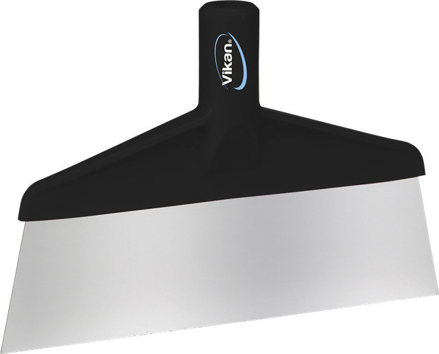 Vikan – Hygiene – Tafel- en Vloerschraper – RVS – Blad: 245x70mm – Zwart