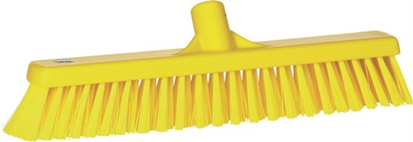 Vikan – Hygiene – Combiveger – Hard/Zachte vezels – 410mm – Geel