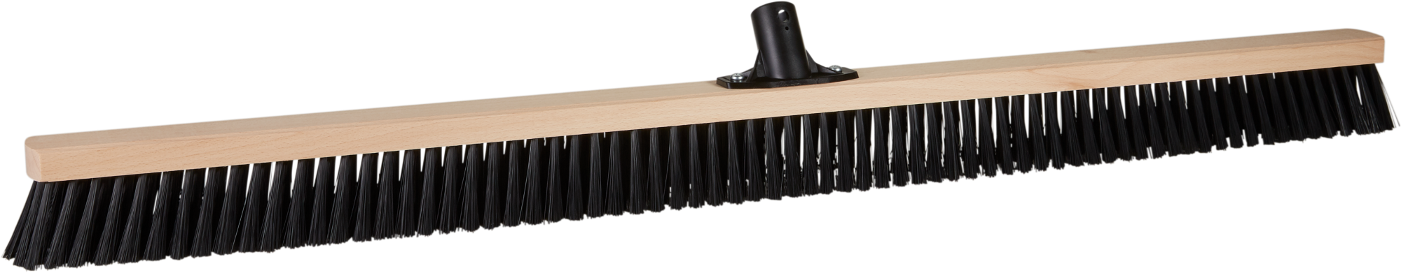 Vikan – Classic blank houten veger – Medium vezels – Met steelaansluiting – 1020mm – Zwart
