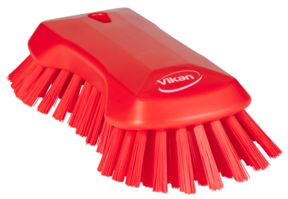 Vikan – XL Hand Brush, 230 mm, Very hard, Red