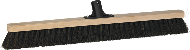 Vikan – Classic blank houten veger – Harde vezels – Met steelaansluiting – 620mm – Zwart