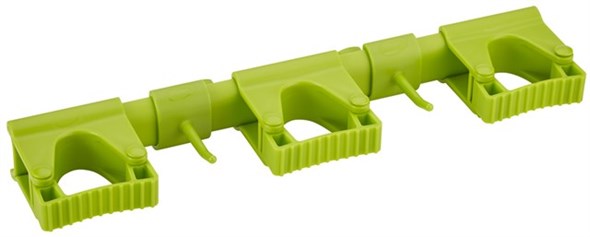 Vikan – Hygiene – Hi-Flex ophangsysteem – Met 3 rubber band klemmen en 2 haken – Limoen – 420mm