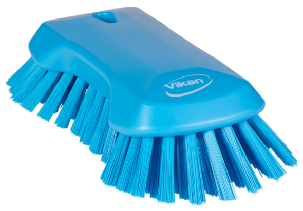 Vikan – XL Hand Brush, 230 mm, Very hard, Blue