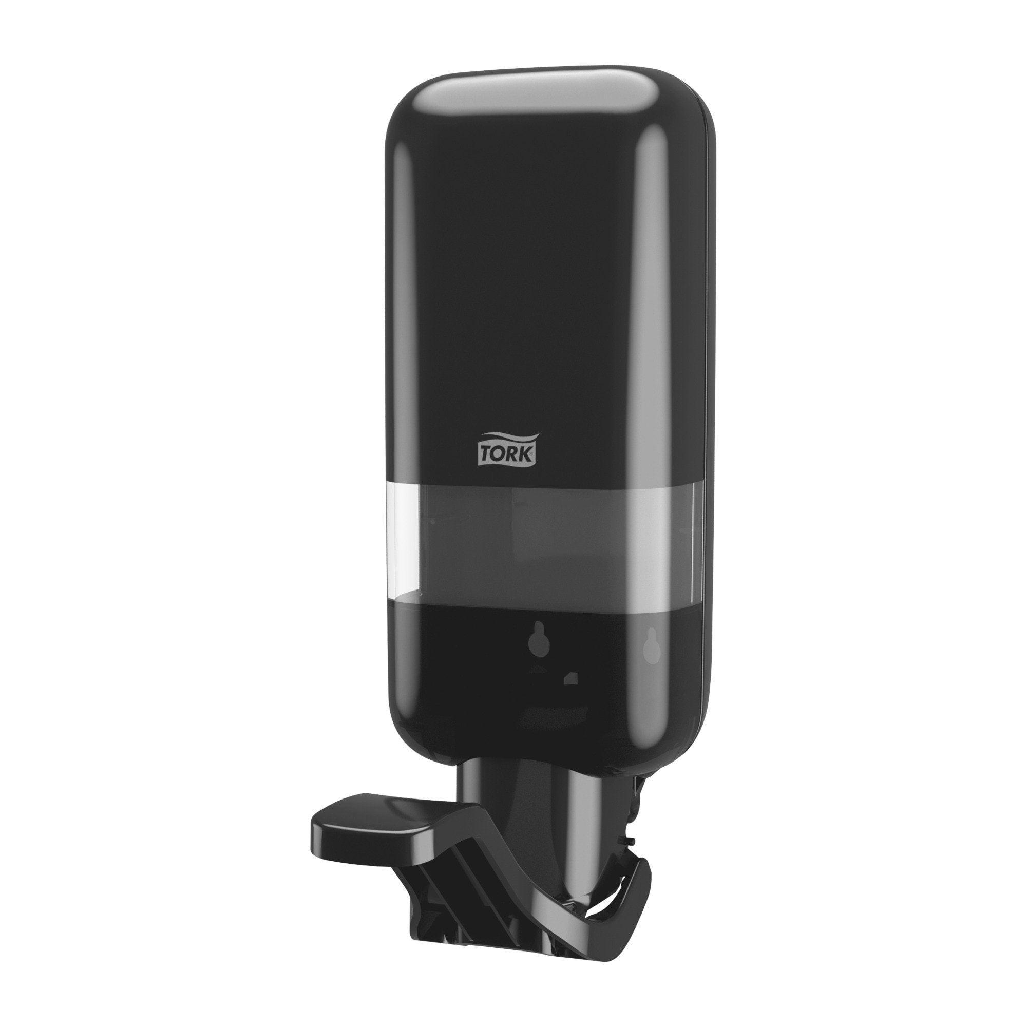 Tork Zeep en Handdesinfectie Dispenser met armbeugel – kunststof – zwart – p/st