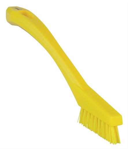 Vikan – Hygiene – Precisieborstel – Extra harde vezels – Geel