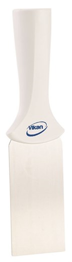 Vikan – Hygiene – Handschraper – Met RVS blad – Met schroefdraad – Wit – Smal