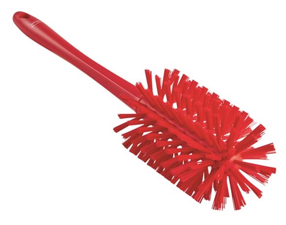 Vikan – Ultra Hygiene pijpenborstel – Medium Harde vezels – 430mm – Ø90mm – Rood