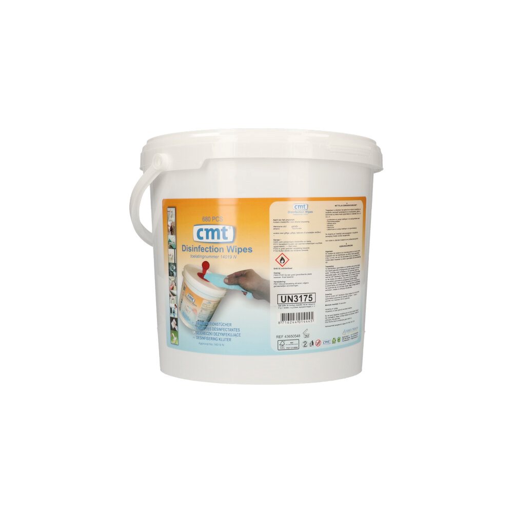 CMT – Desinfectiedoekjes – NL – XL – Blauw
