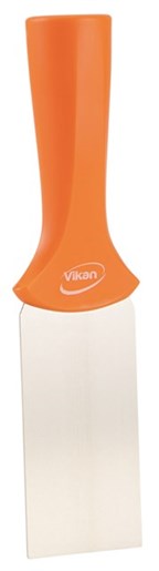 Vikan – Hygiene – Handschraper – Met RVS blad – Met schroefdraad – Oranje – Smal