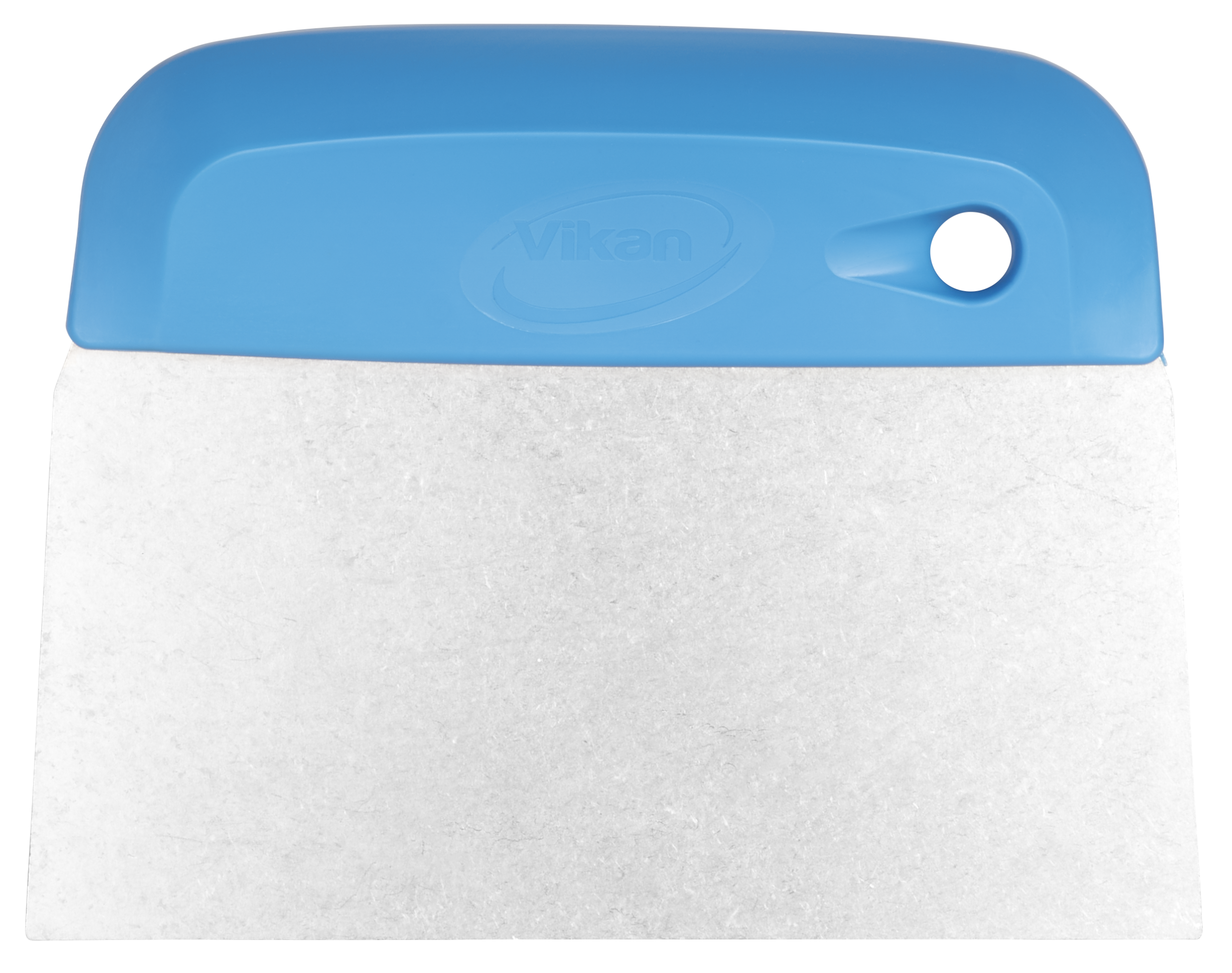 Vikan – Hygiene – Deegsnijder/Handschraper – Sterk – Flexibel RVS blad – 146mm – Blauw – Per Stuk