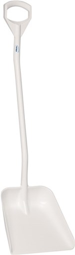Vikan – Hygiene – Schep – Ergonomische steel – Groot blad – Polypropyleen – Wit