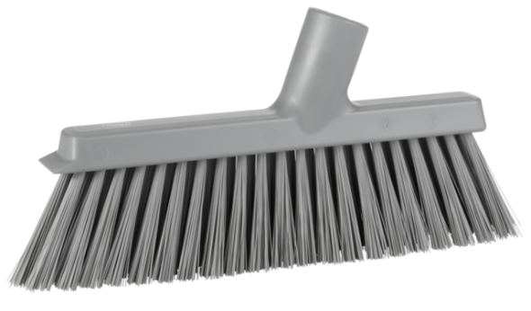 Vikan – Dustpan Broom with Angled Thread, 250 mm, Medium, Grey