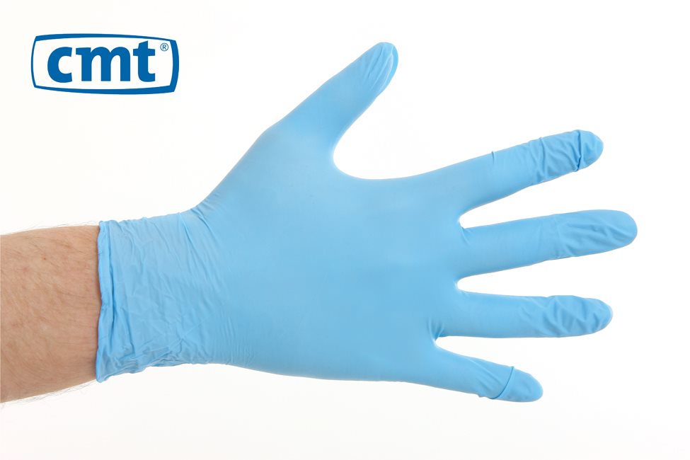 CMT – Handschoenen – Blauw – Poedervrij – Maat L (8-9) – Soft nitril