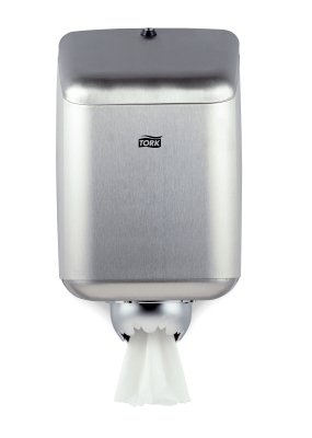 Tork Centerfeed – Poetspapier Dispenser – Grijs – Roestvaststaal