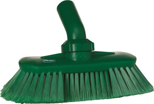 Vikan – Hygiene wandborstel – Met waterdoorvoer – Verstelbaar – Zacht – 240mm – Groen