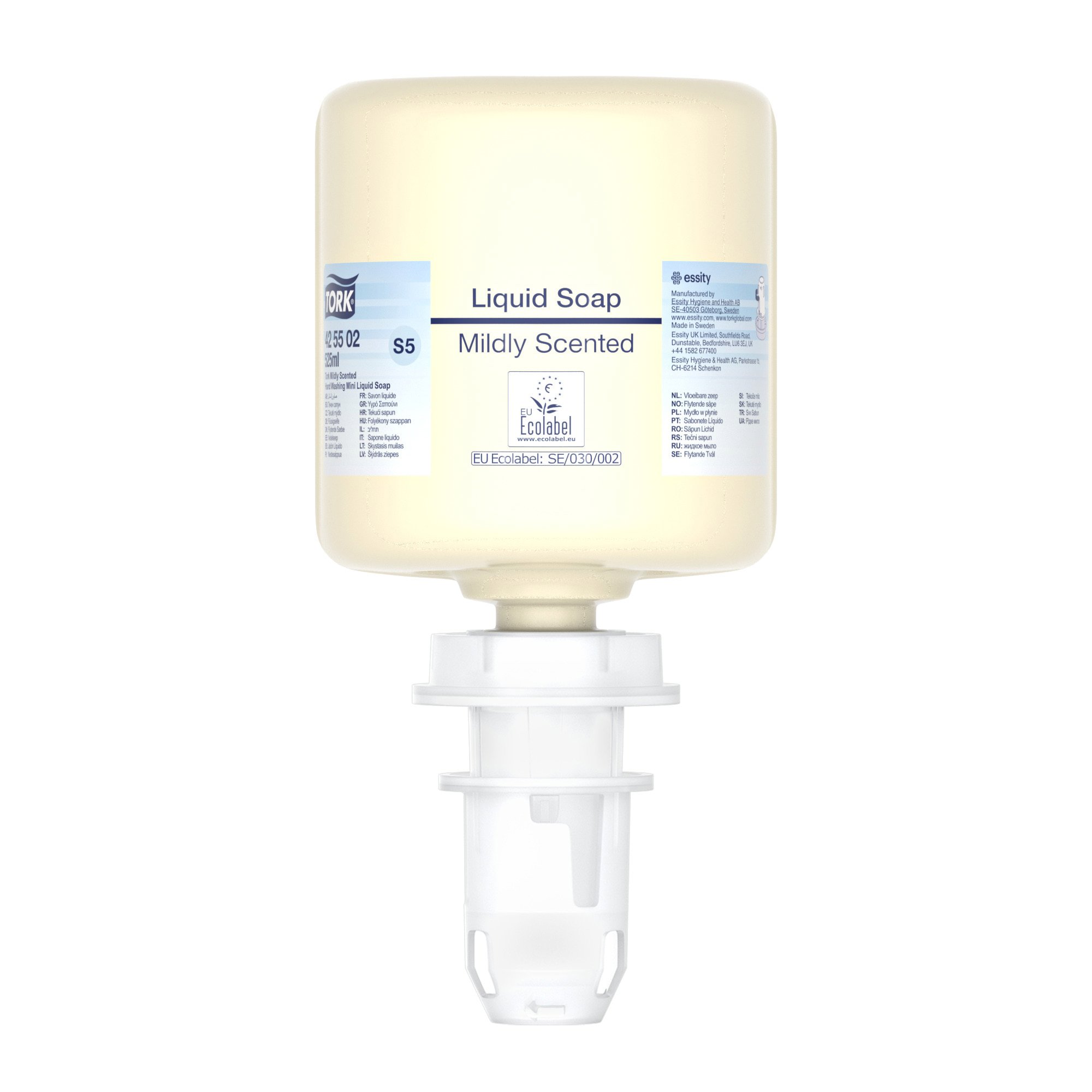 Tork Mild Geparfumeerde Mini Vloeibare Handzeep Premium geel 525ml/flacon 8st/doos