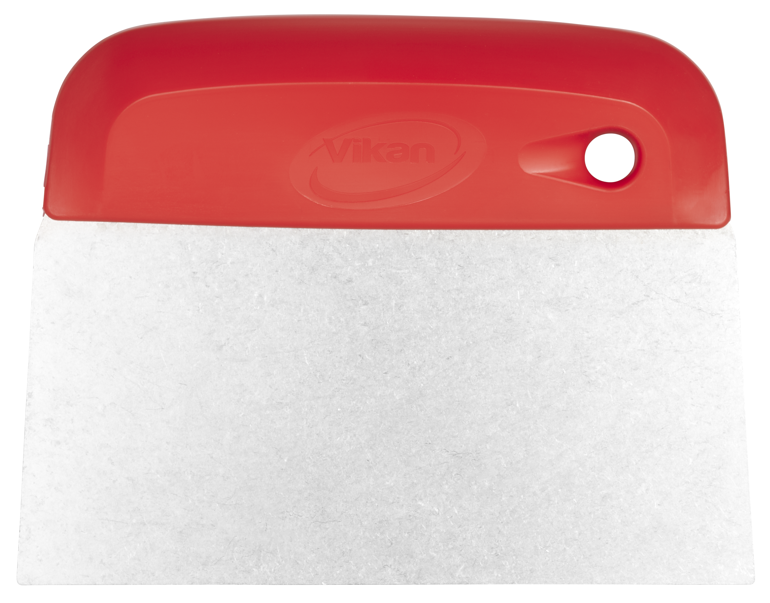 Vikan – Hygiene – Deegsnijder/Handschraper – Sterk – Flexibel RVS blad – 146mm – Rood – Per Stuk
