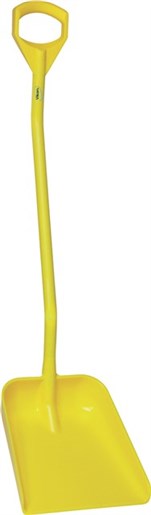 Vikan – Hygiene – Schep – Ergonomische steel – Groot blad – Polypropyleen – Geel