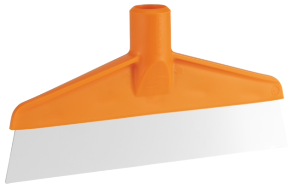 Vikan – Hygiene – Tafel- en Vloerschraper – RVS – Blad: 245x70mm – Oranje