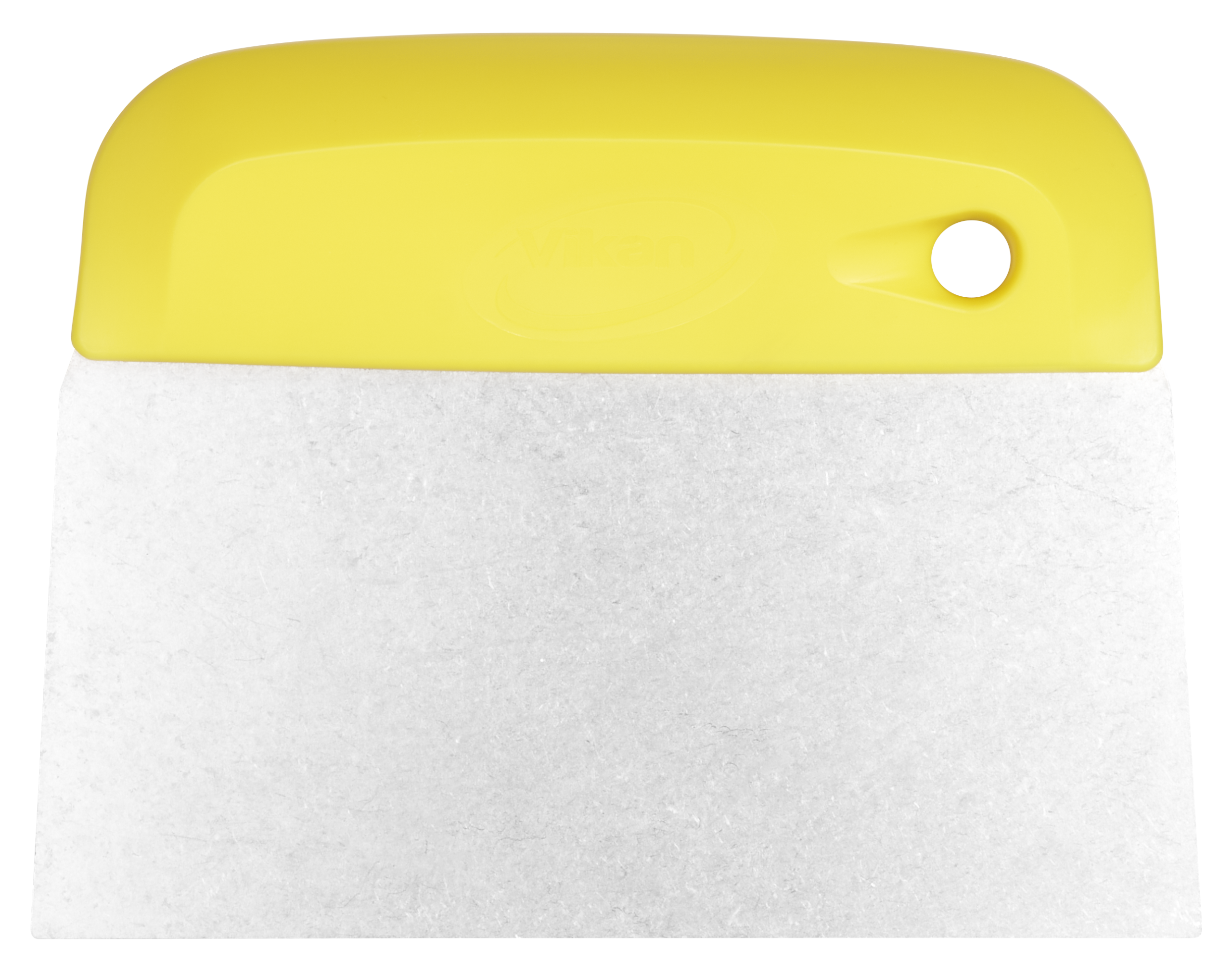 Vikan – Hygiene – Deegsnijder/Handschraper – Sterk – Flexibel RVS blad – 146mm – Geel – Per Stuk