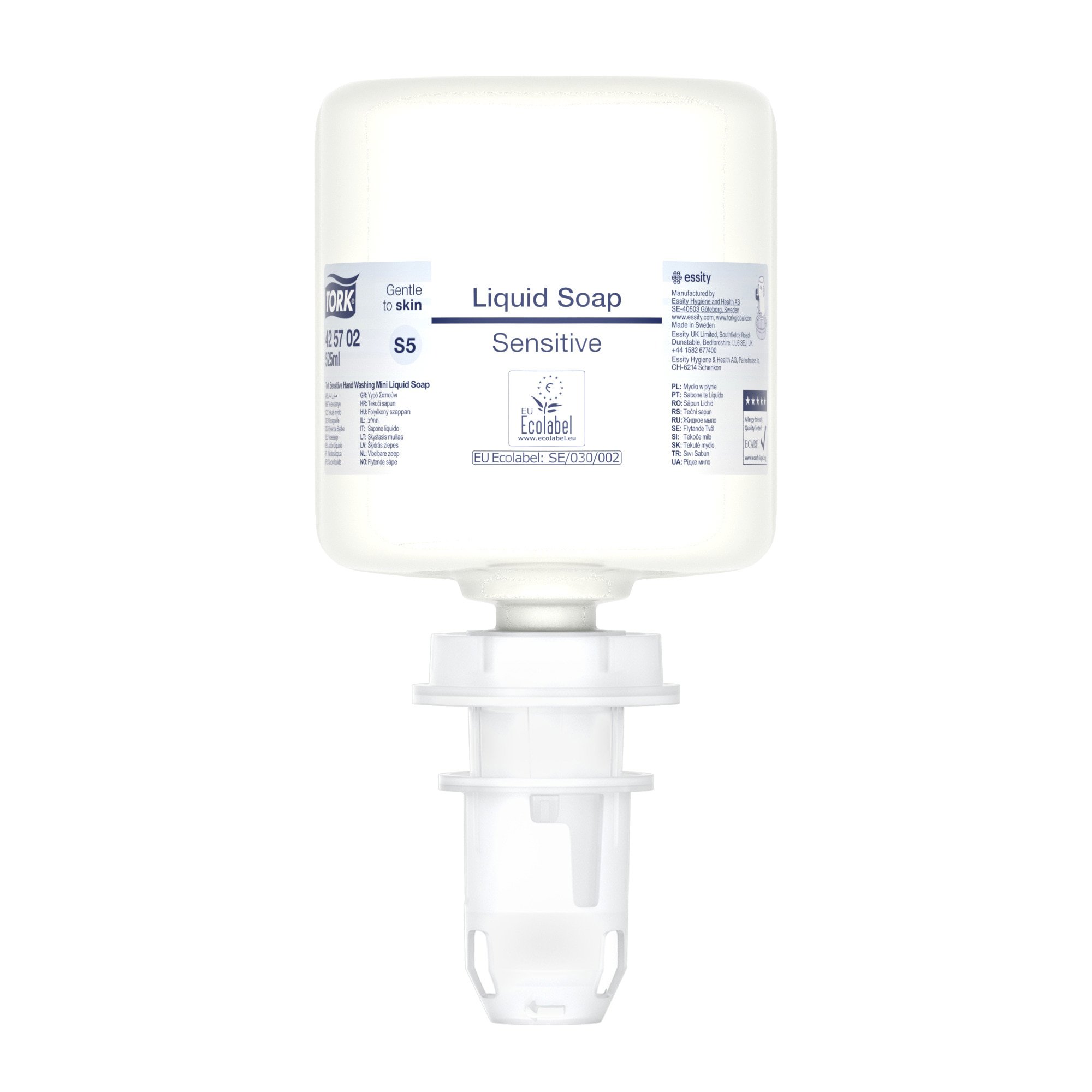 Tork Mini Vloeibare Handzeep voor gevoelige huid Premium wit 525ml/flacon 8st/doos