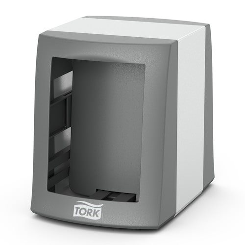 Tork Fastfold – Tabletop servetdispenser – Grijs – Metaal