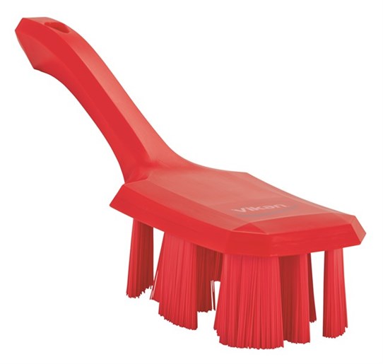 Vikan – UST – Afwasborstel – Met korte steel – Harde vezels – Polypropyleen – Rood