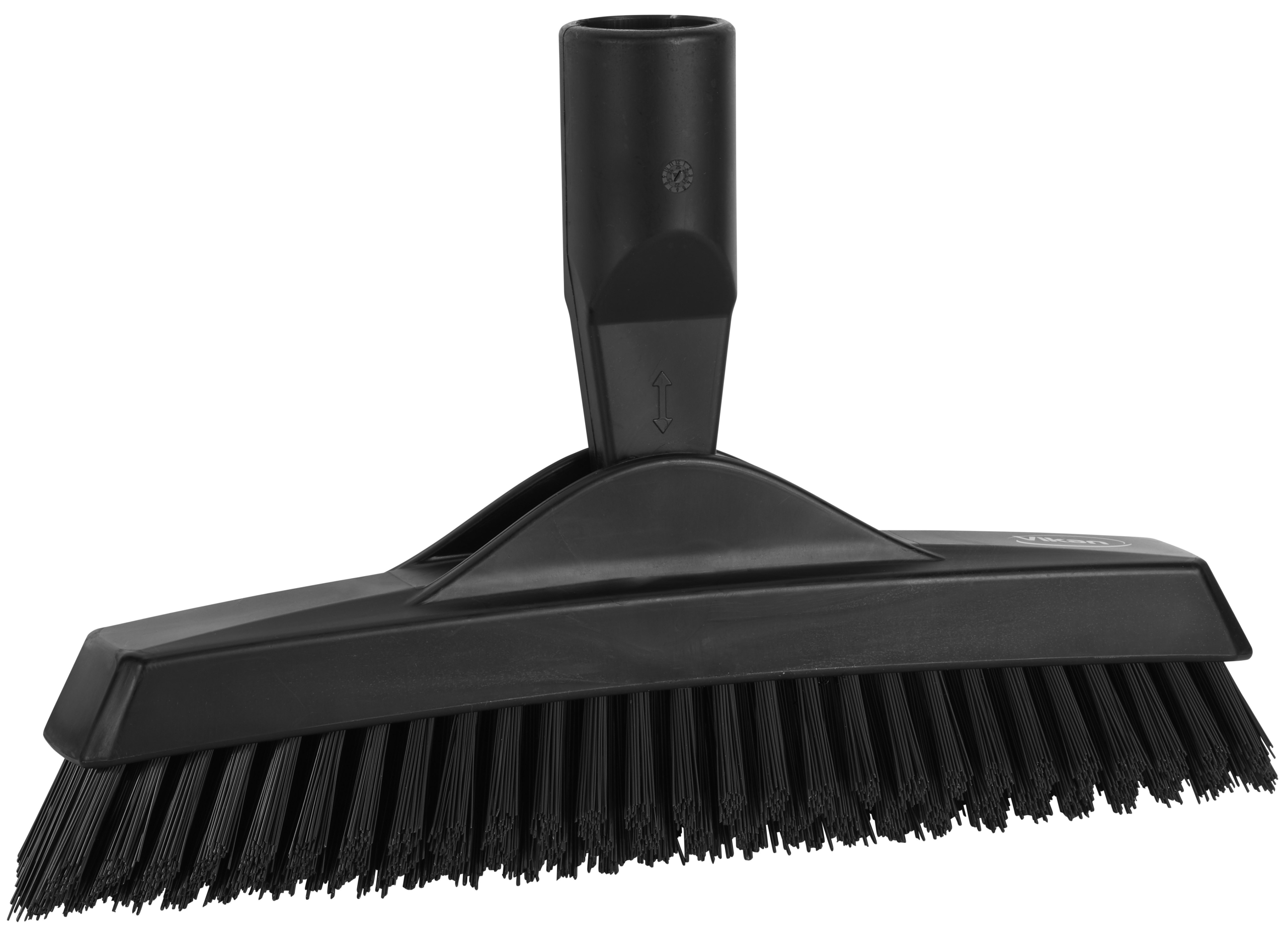 Vikan – Hygiene – Voegenborstel met flexibele nek – Steelmodel – Extra hard – Zwart – 225mm – 10st/doos