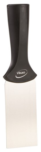 Vikan – Hygiene – Handschraper – Met RVS blad – Met schroefdraad – Zwart – Smal