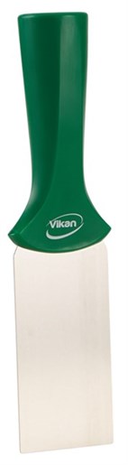 Vikan – Hygiene – Handschraper – Met RVS blad – Met schroefdraad – Groen – Smal