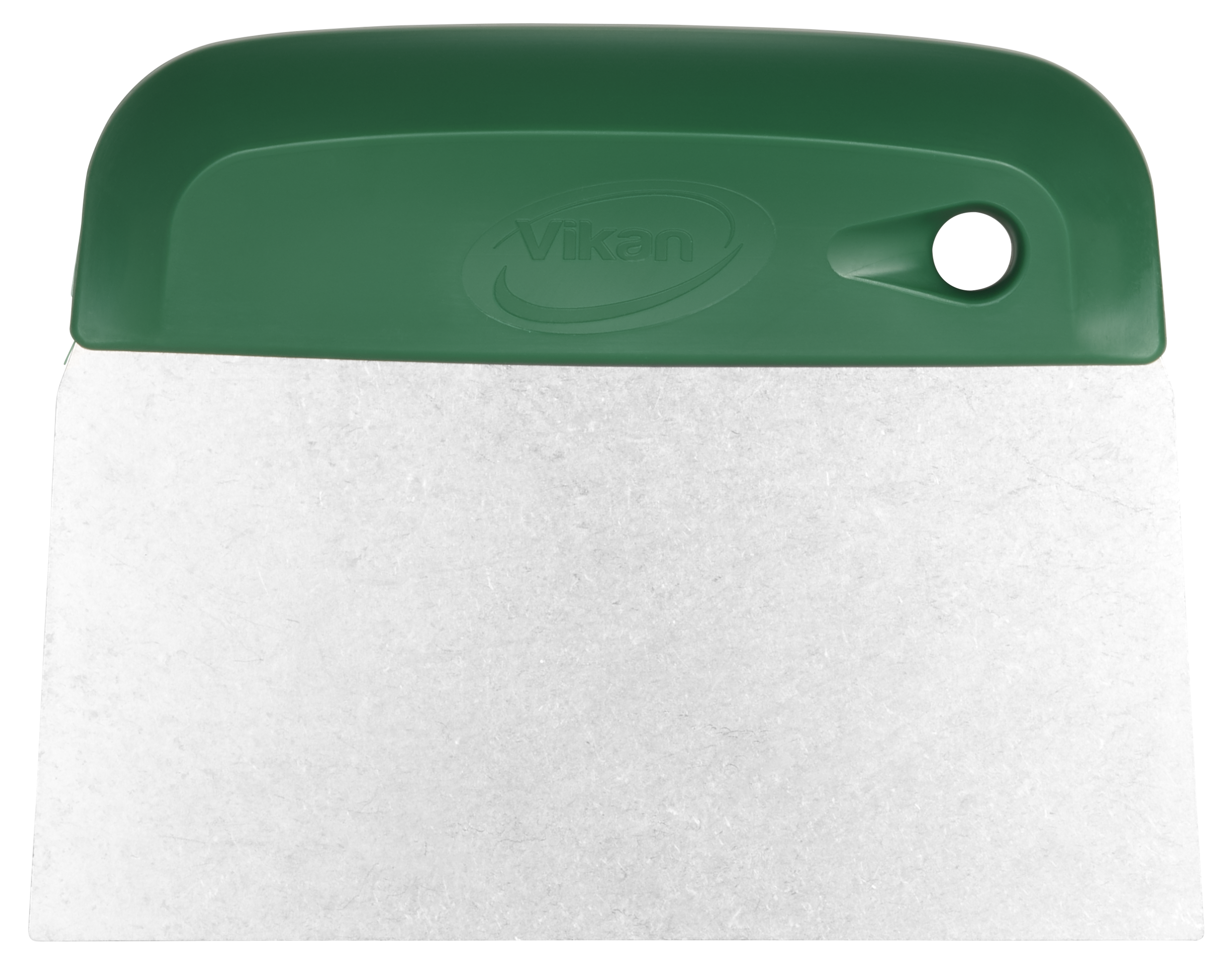 Vikan – Hygiene – Deegsnijder/Handschraper – Sterk – Flexibel RVS blad – 146mm – Groen – Per Stuk