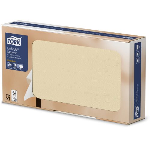 Tork LinStyle® Napperon – 1-laags, 80x40cm – 1/8-vouw – Crème – 100st/doos