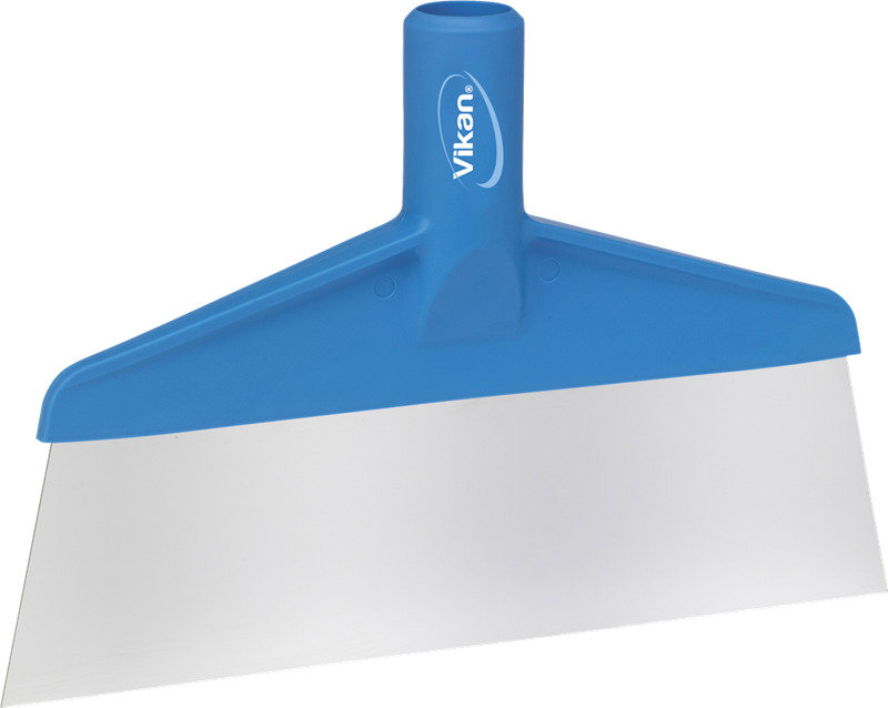 Vikan – Hygiene – Tafel- en Vloerschraper – RVS – Blad: 245x70mm – Blauw