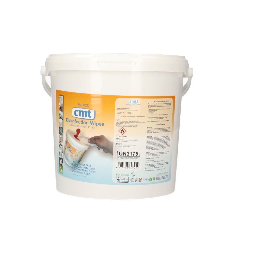 CMT – Desinfectiedoekjes – NL – XL – Wit