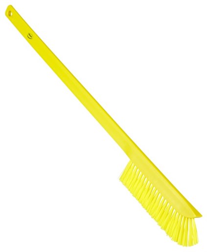 Vikan – Hygiene – Precisieborstel – Lange steel – Medium vezels – Geel