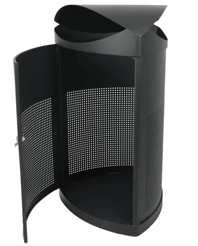 Driehoekige buitenafvalbak