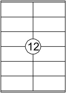 Etiket Quantore 105x48mm 1200 stuks