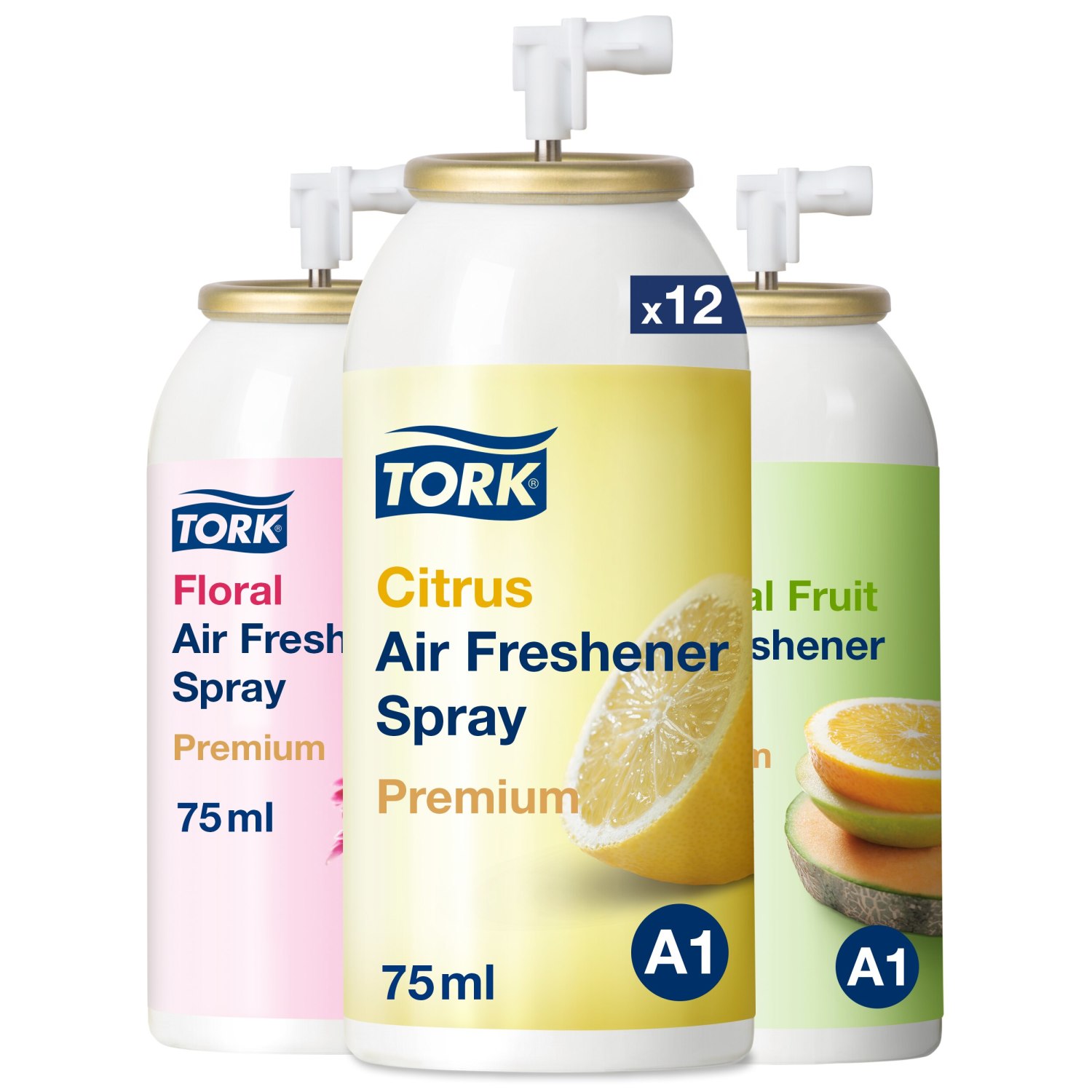 Tork Luchtverfrisser Spray mix pakket 3 Parfums – Aerosol – 3.000 doseringen