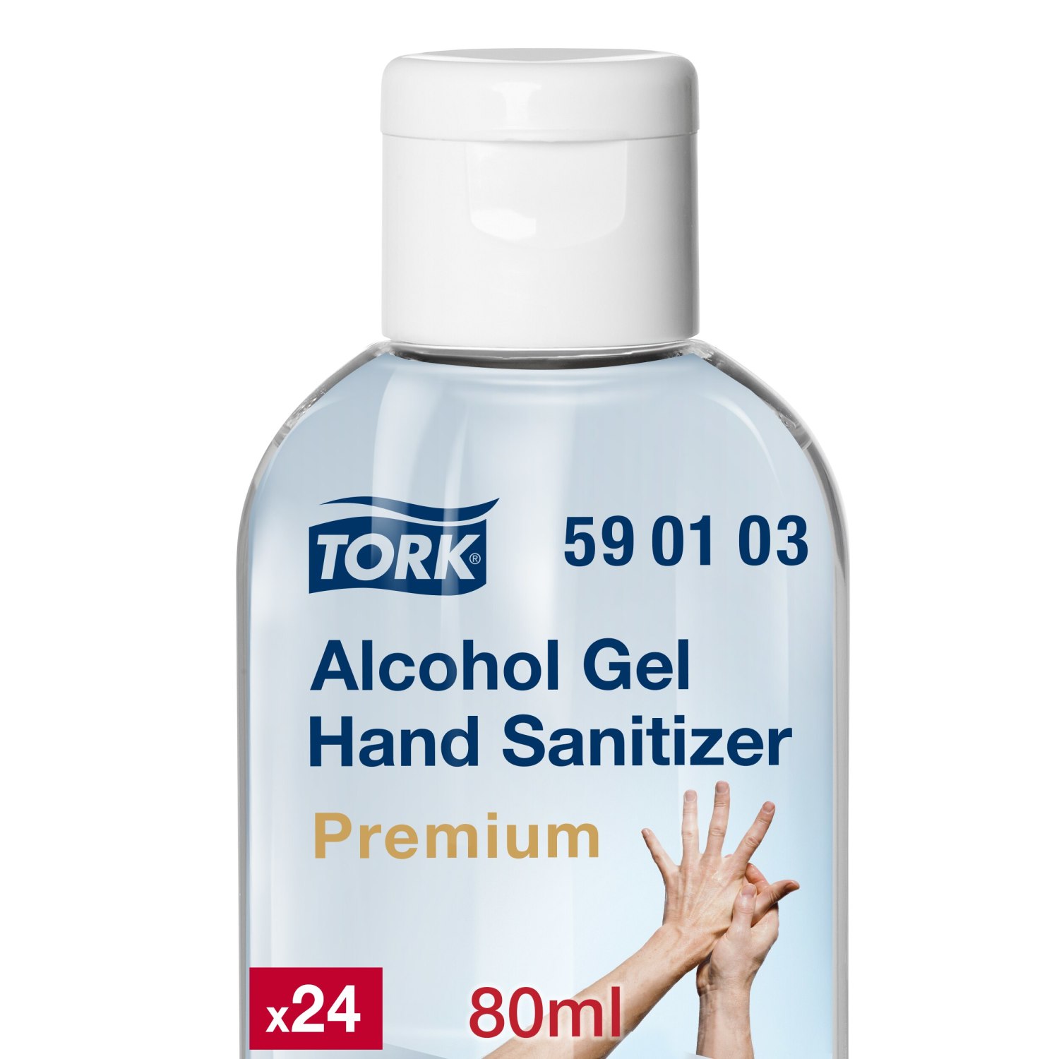 Tork Alcohol Gel voor Handdesinfectie – 80ml – Transparant