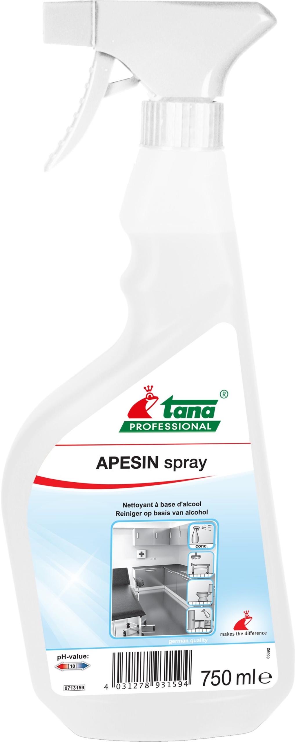 APESIN spray – Zuiverende oppervlaktereiniger – 750ml