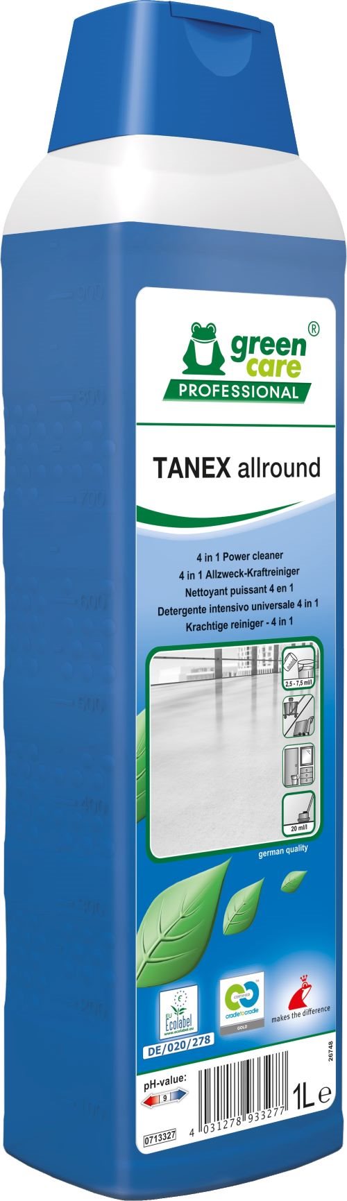 TANEX allround – 4-in-1 krachtige reiniger – 1L