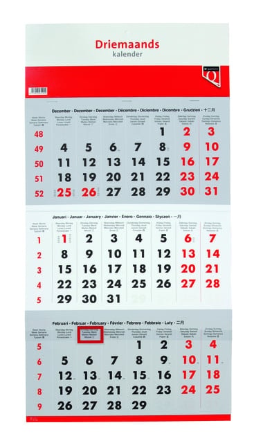 3-Maandskalender 2026 Quantore