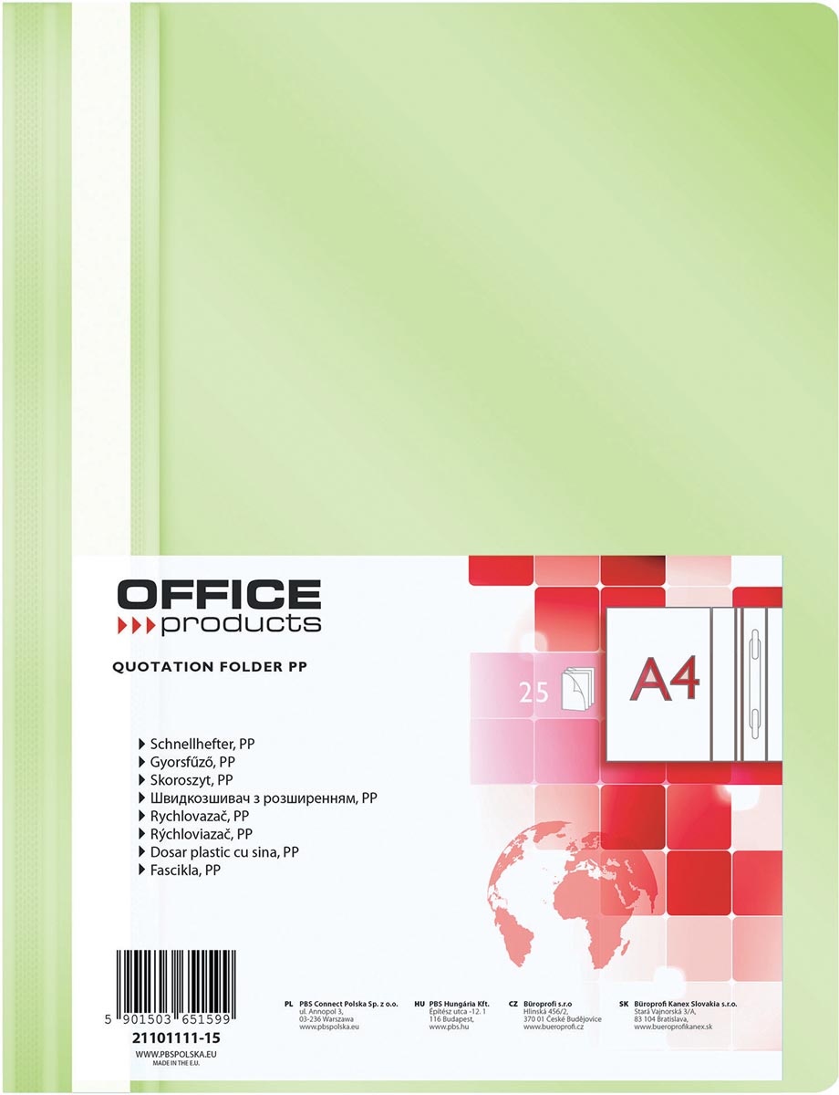 OFFICE products snelhechtmap, lichtgroen