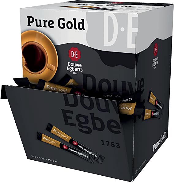 Douwe Egberts instant koffie Pure Gold, doos van 200 stuks