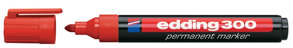edding permanent marker 300 rood